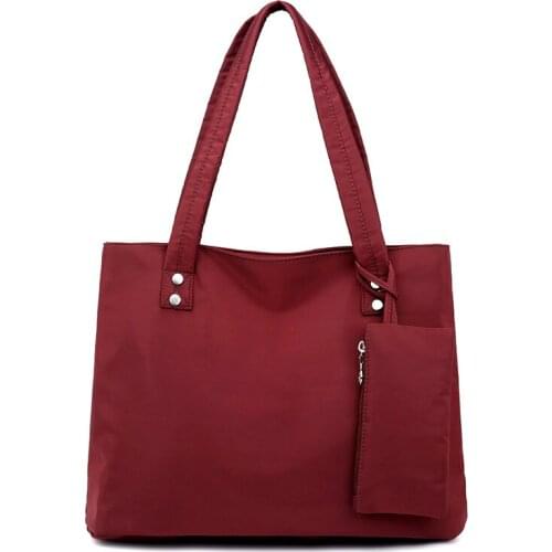 The New Large-capacity Long Shoulder Handbag Shopping Portable Waterproof Top Handle Bag 2-piece Female Composite Handbag