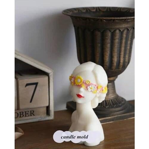 Newest Elegant Girl Female Body Candle Silicone Mold Women Shaped Candle Making Wax Plaster Mould Handmade