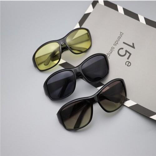 Simple square sunglasses glasses fashion personality all-match sunglasses mens flat glasses night vision goggles