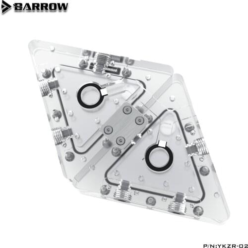 Reservoir, Water Tank, Triangular combined reservoirs, 5V ARGB 3PIN Materboard AURA SYNC For PC Water cooling system MOD YKZR-0