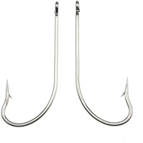 Rompin 50pcs/lot Long Shank Barbed Fishing Hooks Oshaughnessy Series JIG Hook Jig Big Fish hook 9255-6#-7/0# JIG Hook Steel