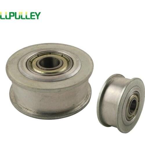 LUPULLEY XL 12T Timing Idler Pulley Without/Noteeth Bore 3/4/5/6mm With Bearing For Width 10mm XL 12T Timing belt 2pcs/Lot