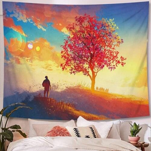 Nordic Bedroom Background Tapestry Camping Tent Travel Mattres Wall Hanging Tapestry Room Decoration Accessories Teen Girls