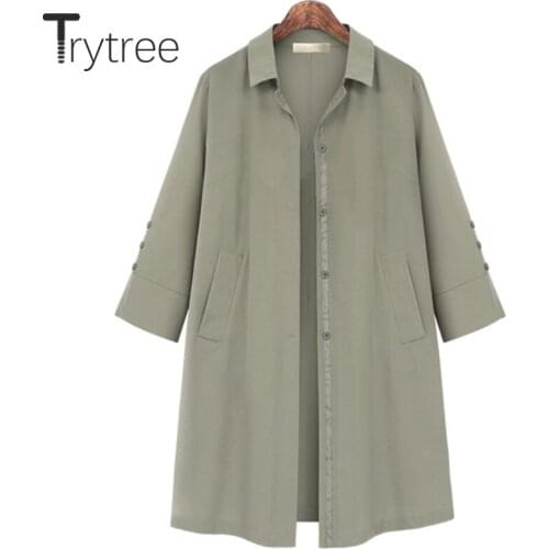 Женские короткие тренчи Trytree China At AliExpress