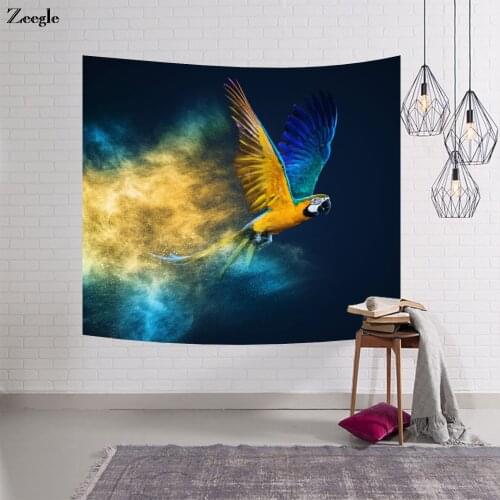 Zeegle Animal world Pattern Polyester Tapestry 3D Animals of Habitat Durable Wall Hanging Children Room Home Decor Tapestry