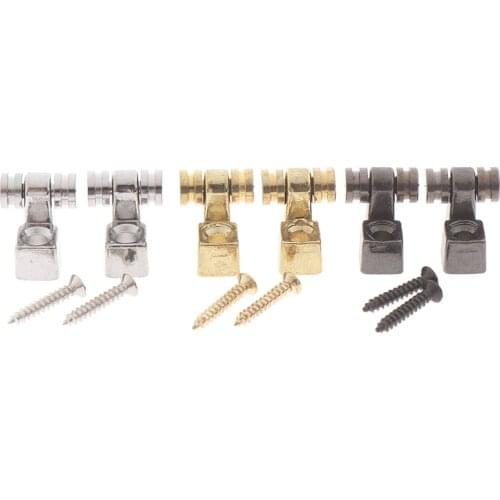 2Pcs Roller Style String Retainers Tree for Strat Electric Guitar Parts Tools Musical Instrument Accessories