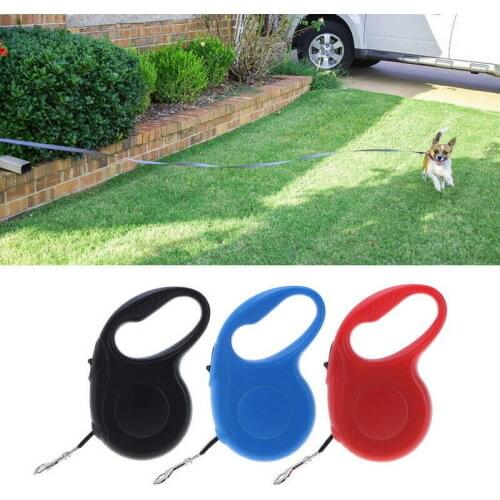 Pet Tractor Flat Rope Double Switch Automatic Telescopic Traction Rope Dog Chain Dog Band Lead Leash