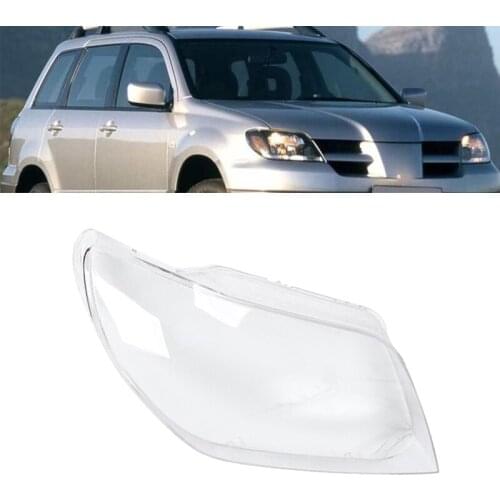 Car Clear Front Headlight Lens Cover Replacement Headlight Shell Cover for Mitsubishi Outlander 2004 2005 2006
