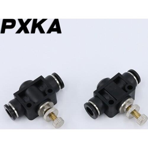 Free shipping Pneumatic connector air pipe quick plug PA-08 current limiting valve speed regulating valve pipe throttle valve