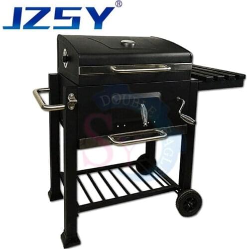 Customized villa large square brazier courtyard beef smoked barbecue grill/outdoor home charcoal BBQ camping barbecue stove