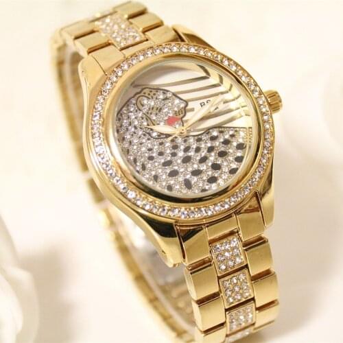 BS New Full Diamond Womens Watch Crystal Ladies Bracelet Wrist Watches Clock relojes Quartz ladies watches for women 116235