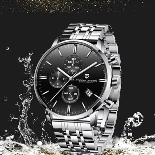 Pagani Set 2021 New Stainless Steel Mens Watch Luxury Business Men Quartz Watch Waterproof Fashion Clock Mens Mechanical Table