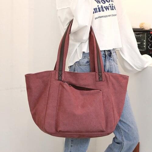 Women Handbags Hand Tote Bag Womens Top-Handle Bags Large Capacity Female Shoulder bags Canvas Ladies Shopping Bag Bolsas