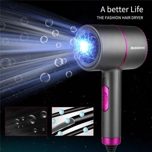 Hair Dryer Professional Hair Dryer Home Dryer Hot Cold Wind Blue Light Negative Lonic Portable Blower Dry Blower Hairdryer