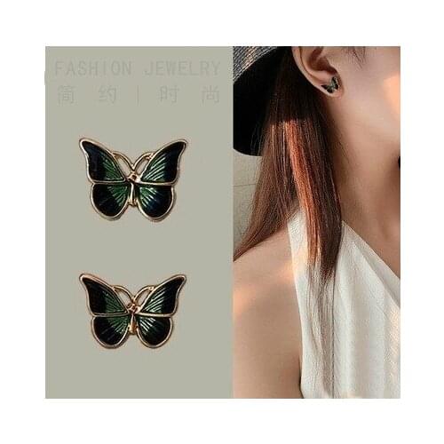 Glamour Earrings Sales Fashion New Sweet Butterfly Small Fresh Super Fairy Sen Small Earrings Womens Wholesale Cute Earrings