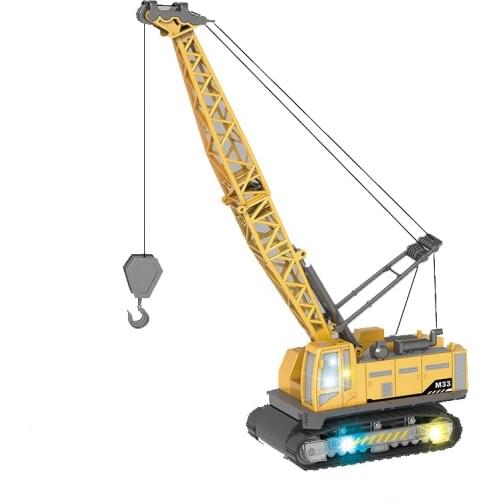Toy Construction Vehicle 1:50 Diecast Engineering Toys Lifting Crane With Light And Music Boys Machine Model Toys For Children