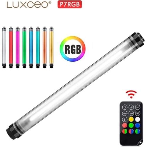 Luxceo P7RGB Colorful Photo LED Stick Video Light APP Control Adjustable Color Temperature Waterproof Handheld LED Light