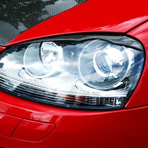 Headlight Eyebrows Eyelids for 2006-2008 VW Volkswagen Golf MK5 Rabbit R32 Jetta EOS