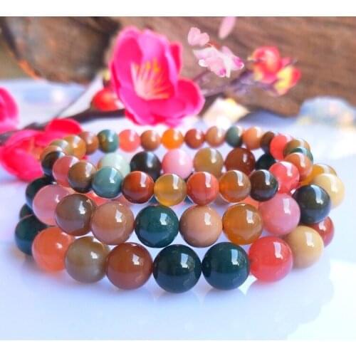 Genuine Natural Color Jade beads Bangle Bracelet Charm Jewellery Fashion Accessories Hand-Carved Amulet Gifts for Women Her Men