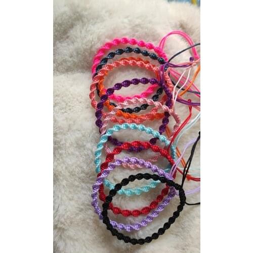2021 new14+5cm hand woven rope a-wire Rope Bracelet Adjustable Bracelet mens and women Korean Korean style all kinds of fashion
