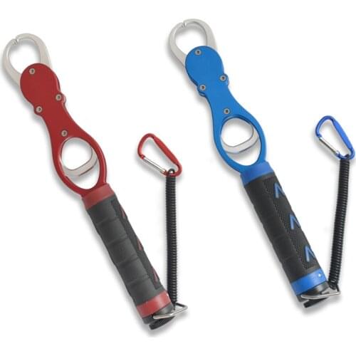 New Arrival Fishing Lip Grips with 15KGS scale portable fishing gripper with soft rubber handle