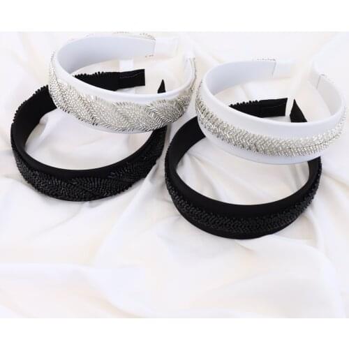 Fashion Beads Pearl Headband For Women Girls Hair Hoop Vintage mujer Hairband New 2021 Hair Accessories Jewelry Headwear