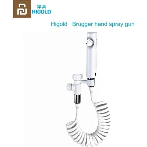 Youpin HIGOLD Handheld Spray Gun Toilet Pressurized Flusher Strong Flushing 2M Telescopic Tube Handheld Bidet Sprayer