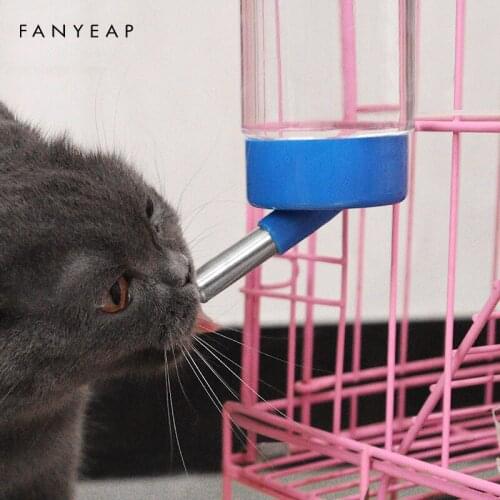 Plastic Hamster Drinker Water Bottle Dispenser Feeder Hanging Pet Dog Guinea Pig Squirrel Rabbit Drinking Head Pipe Fountain