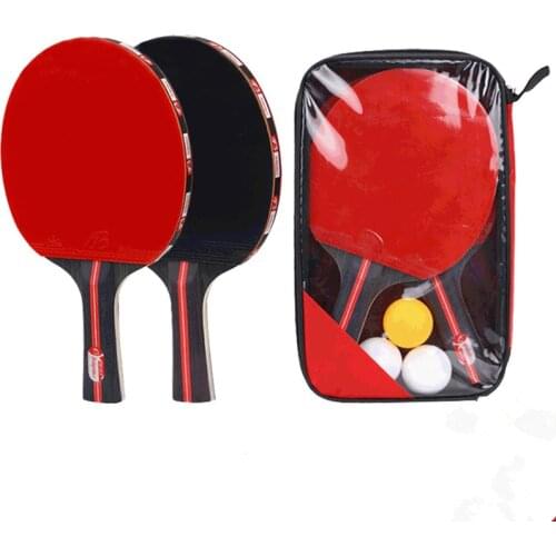 Table Tennis Racket Horizontal Shot Sporting Goods Beginner Training Ping Pong Board Set Two Shots Training With Three Balls