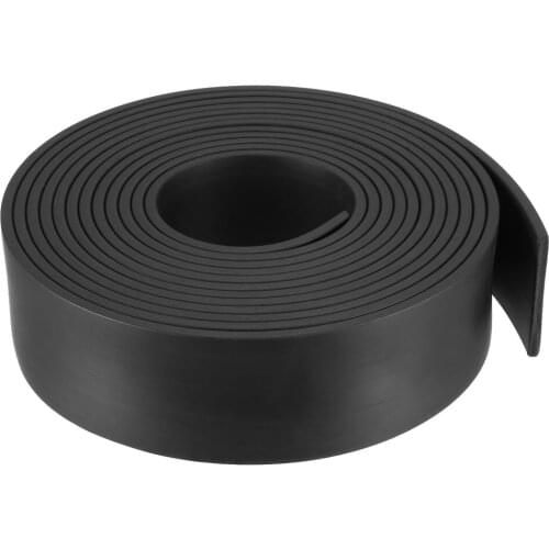 35mm Wide 3mm Thick Solid Rectangle Rubber Seal Strip weather stripping tapes for Door Window 3 Meters Long Black