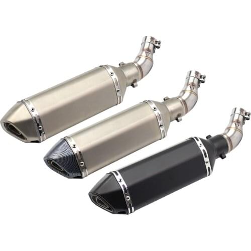 Slip On for Yamaha YZF R25 R3 MT03 MT-03 Motorcycle Exhaust System Middle Link Pipe Adapter with 51mm Muffler Escape Moto