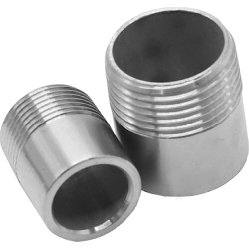 1/8" 1/4" 3/8" 1/2" 3/4" 1" to 2" BSPT Male x Butt Weld Nipple 304 Stainless Steel Pipe Fitting Water Gas Oil