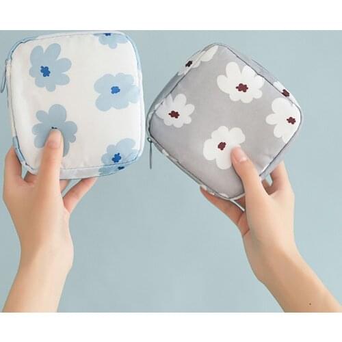 Sanitary Napkin Storage Bag Travel Organizer Waterproof Women Toiletries Cosmetic Bags Beauty Lipstick Makeup Bag Make Up Cases
