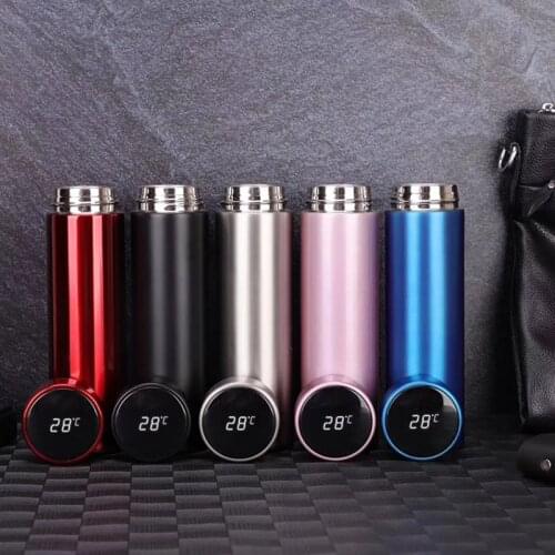 Smart Insulation Cup Portable LCD Temperature Display Students Male And Female Water Bottle Intelligent Thermos Cup