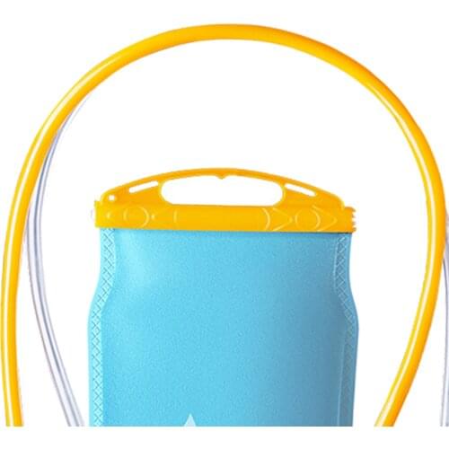 2L Hydration Bladder Leakproof Water Reservoir with Double Pipe Storage Bag
