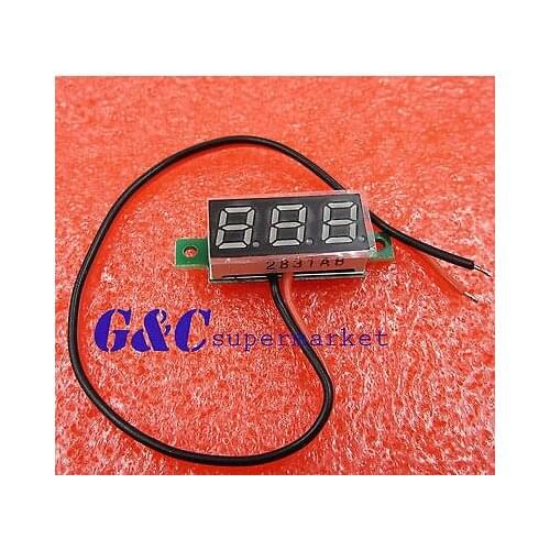 0.28" DC Digital Voltmeter Panel Mount LED Voltage Volt meter blue 2.50~30V diy electronics