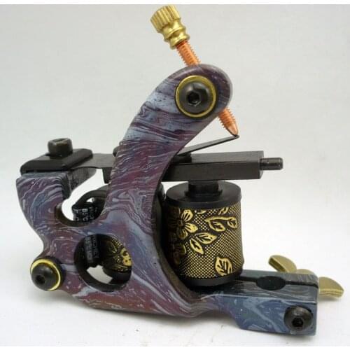 10Pcs/lot Pro Casting Iron Tattoo Machine 10 Wraps coil stainless steel Tattoos Body Art Gun Coil Machine LPC-ITM-7002