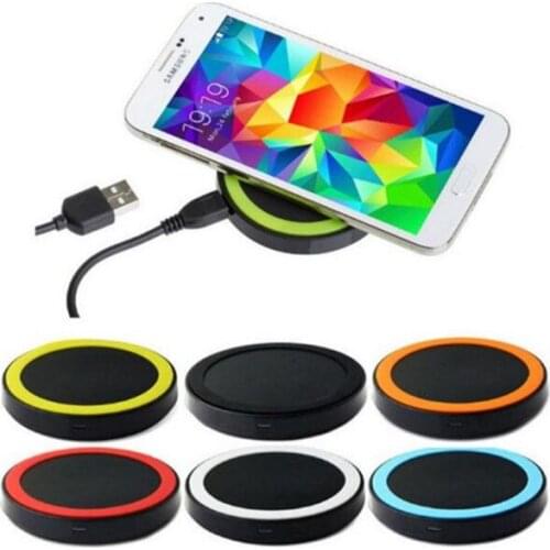 100pcs with retail box Colorful Universal Wireless Charging Pad Qi Wireless Power Charging For Samsung S6 S6 edge s7 s8 for Sony