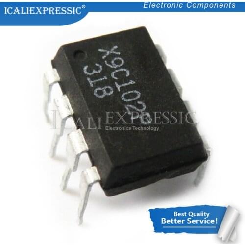 2PCS X9C102PIZ X9C102PZI X9C102P X9C102 DIP-8 new original In Stock