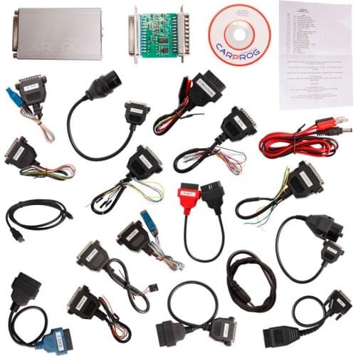 2021 High quality CARPROG FULL Set V10.93 ECU 2021 CAR PROG 21 items Adapters supports Airbag Reset Function DHL free shipping