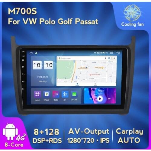 Andriod 11 6G+128G Car Radio for Volkswagen VW POLO 2008-2015 4G+WiFi GPS Navigation Multimedia Car Player Carplay Auto RDS DSP