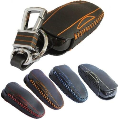 LUCKEASY For tesla model s 2015 2016 Car Key bag case wallet holder key cover