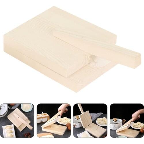 Wooden Dough Pressing Tool Dough Presser Dumpling Skin Press Tool Dumpling Wrapper Making Mold Baking Pastry Kitchen Accessories