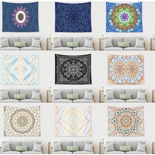 Indian Mandala Tapestry Decor Home Live Room Boho Wall Hanging Tapestry Hippie Cloth Background Decoration Tapiz Wholesale