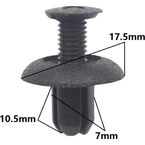 For BMW Car Clips 30x Trim Panel Fastener Clips 7mm Hole Plastic Push