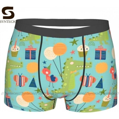 Crocodile Underwear Trenky Polyester Funny Trunk Man Pouch Sublimation Boxer Brief