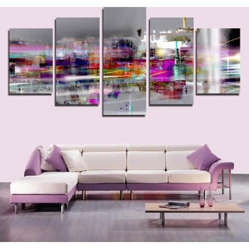 2020 Top Selling 3D Visual Color Graffiti Mapping Abstract Art Wall Painting Modern Frameless Home Decoration Printing Poster