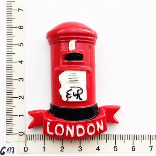 London, England)Fridge Magnet,Creative Travel Commemorate Crafts 3D Ornaments Magnetism Resin Material Refrigerator Stickers