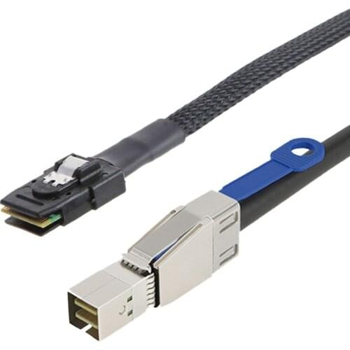 MINI SAS HD To MINI SAS 36PIN Adapter Cable SFF-8644 To SFF-8087 Server Hard Disk Cable 12Gbps 3.33TF/1M