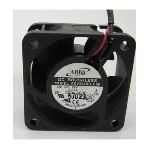 Original ADDA AD0424HB-C50 24V 0.09A 4CM 4020 2-wire inverter cooling fan